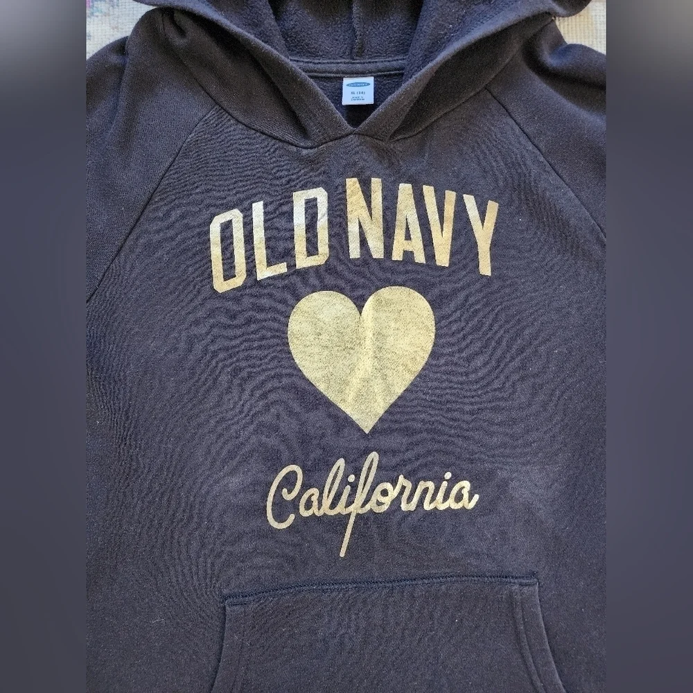 Old Navy, Black Pullover Hoodie, sz XL 14